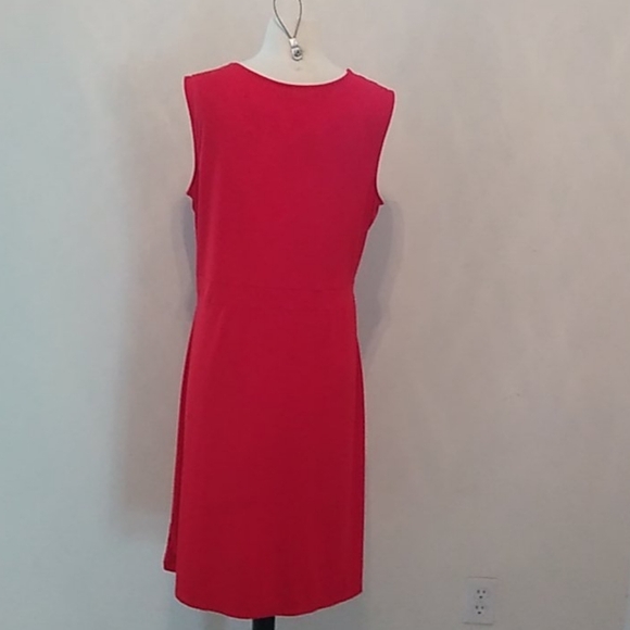 Red Travel Dress with Neckline Grommets Size XL - Picture 5 of 10